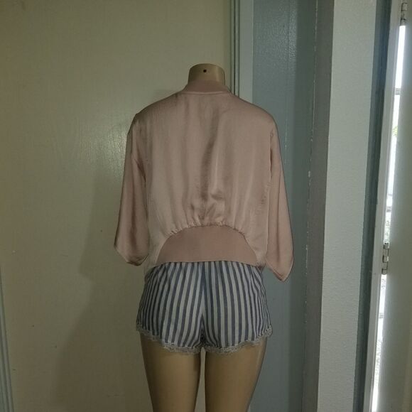 Anthropologie | Hei Hei Silky Tie Cropped Jacket/top small - Picture 16 of 16